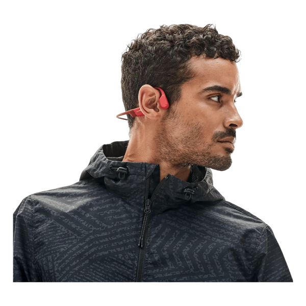 Shokz Open Run Bone Conduction Headphones - Solar Red