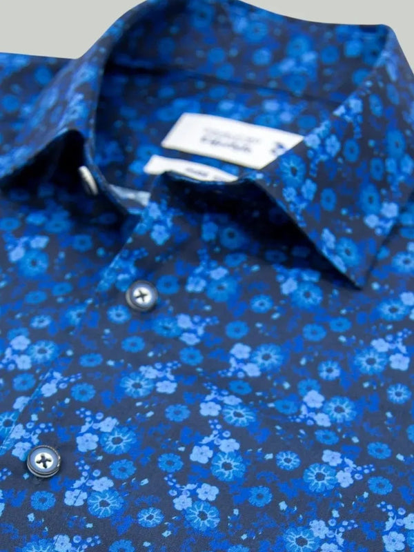 Double Two Casual Long Sleeve Shirt - Navy
