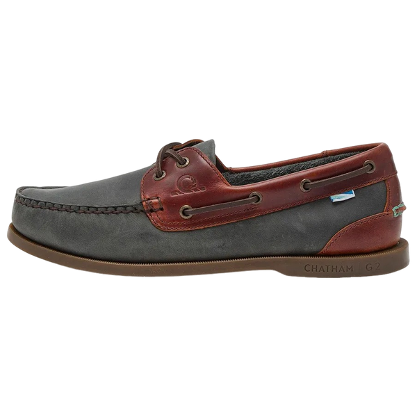 Chatham Bermuda G2 Boat Shoes for Men in Navy & Brown