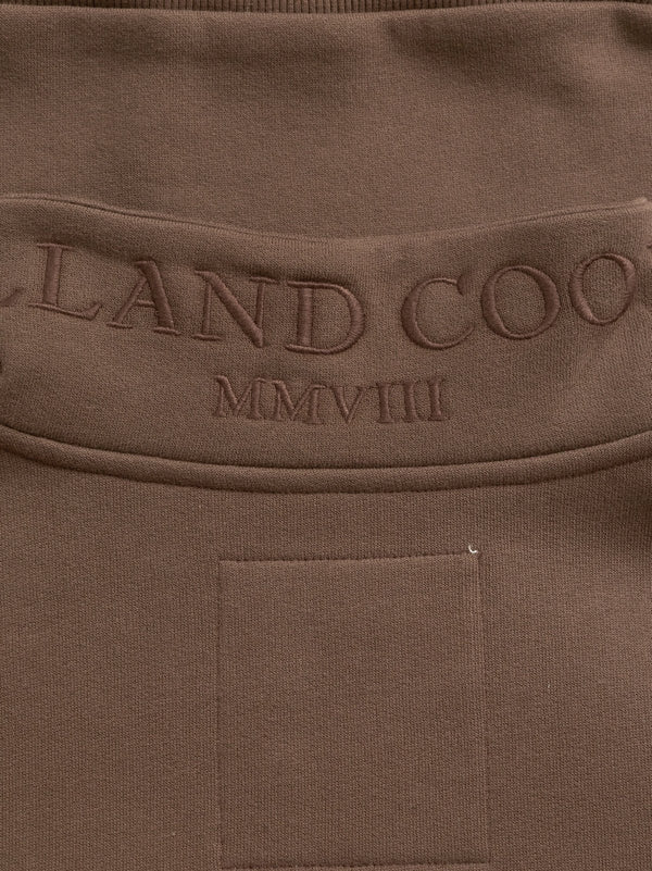 Holland Cooper Relaxed Signature Quarter Zip Sweat - Chestnut