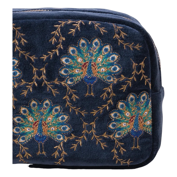 Elizabeth Scarlett Velvet Makeup Bag