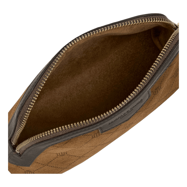Fairfax & Favor Bircham Pouch Printed Suede - Tan