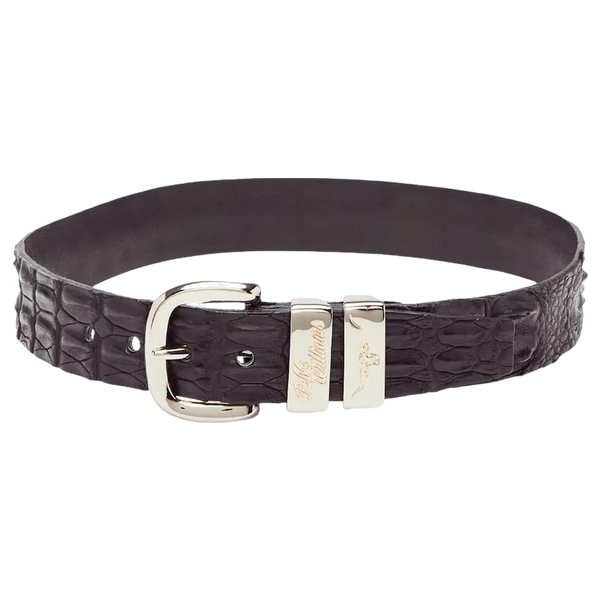 R. M. Williams Crocodile Belt for Men - Black