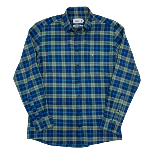 Double Two Casual Long Sleeve Shirt - Green