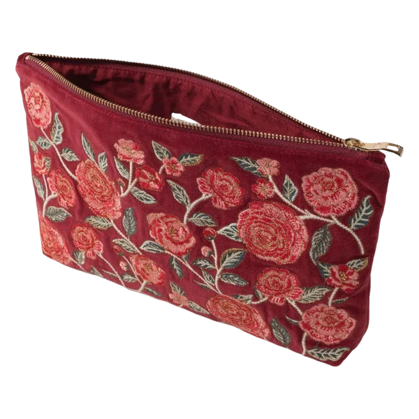Elizabeth Scarlett Velvet Everyday Pouch