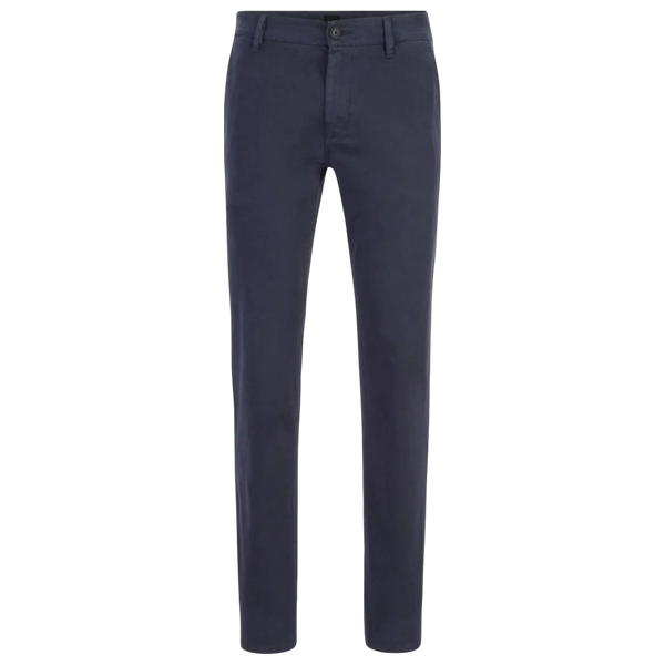 Hugo Boss Slim Fit Chinos for Men in Navy