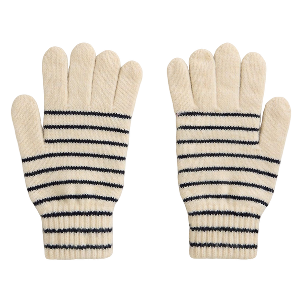 White Stuff Stripe Gloves