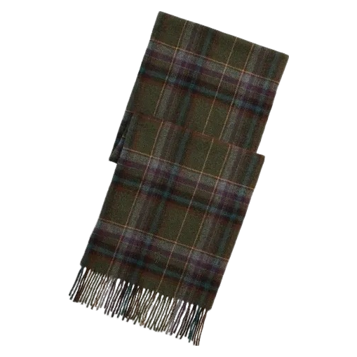 Polo Ralph Lauren Tartan Fringe Wool Scarf - Olive