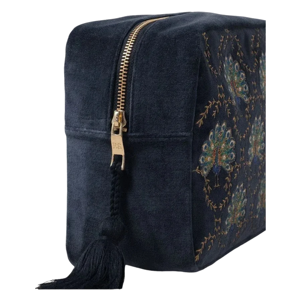 Elizabeth Scarlett Velvet Wash Bag