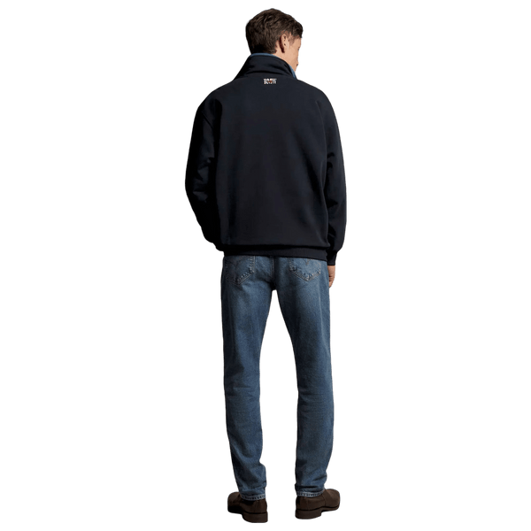 R. M. Williams Classic Quarter Zip Sweatshirt - Navy/Sand
