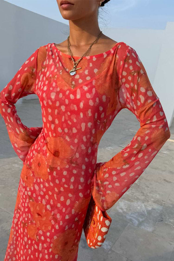 Never Fully Dressed Coral Poppy Aria Dress