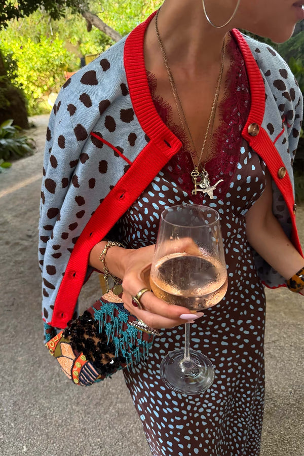 Never Fully Dressed Sky Deer Embroidered Chloe Cardigan
