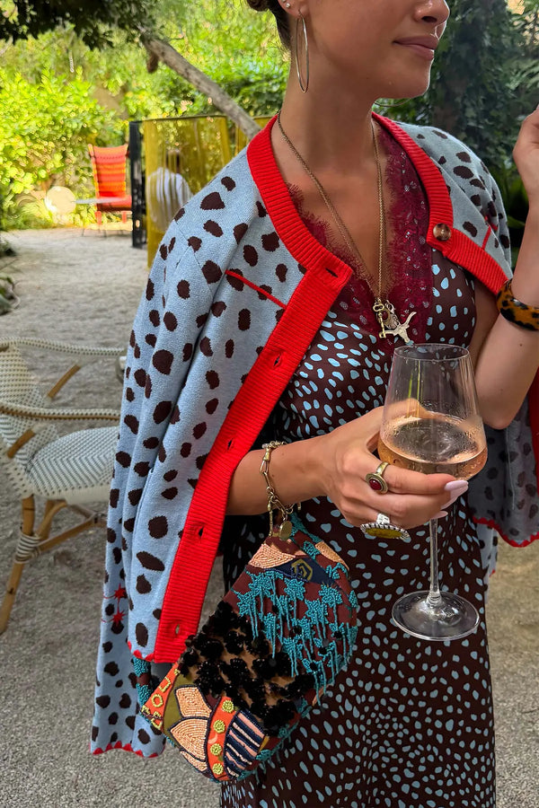 Never Fully Dressed Sky Deer Embroidered Chloe Cardigan
