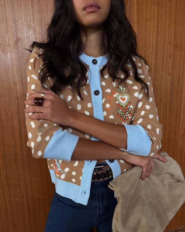 Never Fully Dressed Deer Print Hollie Cardigan