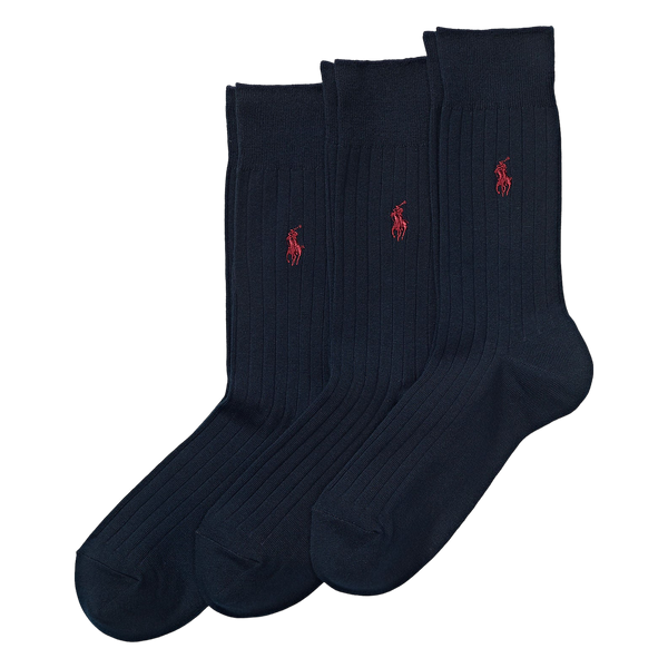 Polo Ralph Lauren Egypt Rib Crew Socks 3 Pack