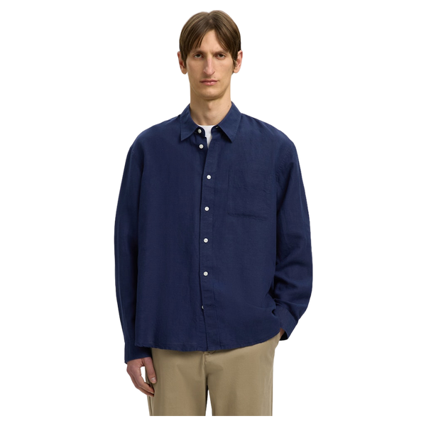 Selected Lyle Hemp Blend Long Sleeve Shirt