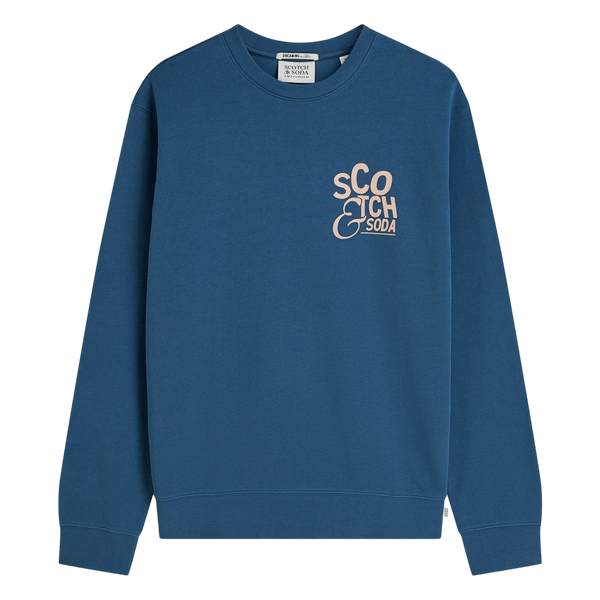 Scotch & Soda Left Chest Artwork Regular Fit Sweatshirt