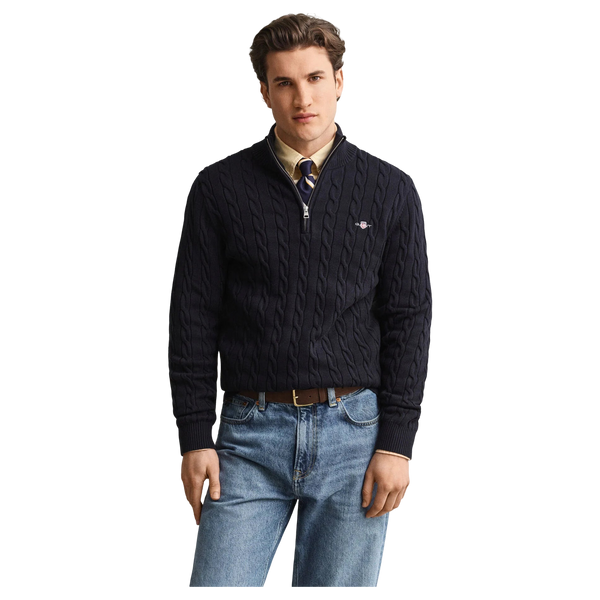 GANT Cotton Cable Half Zip