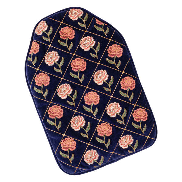 Elizabeth Scarlett Rose Velvet Hot Water Bottle