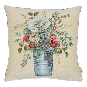 Hines Of Oxford Feather Filled Cushion - Garden Bouquet