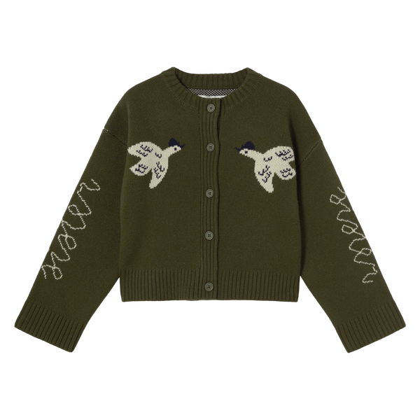 Tiny Big Sister Geese Cardigan