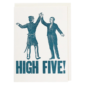 Archivist Large Card - Letterpress Cards - High Five
