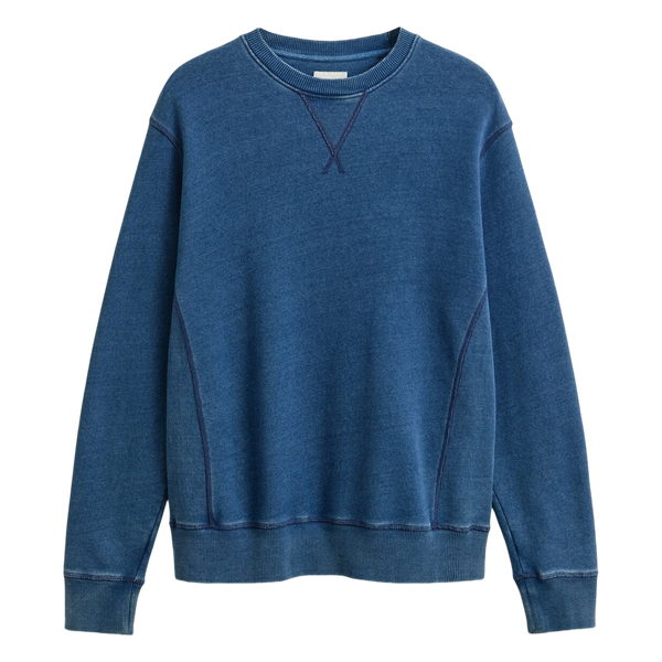 GANT Indigo Crew Neck Sweat