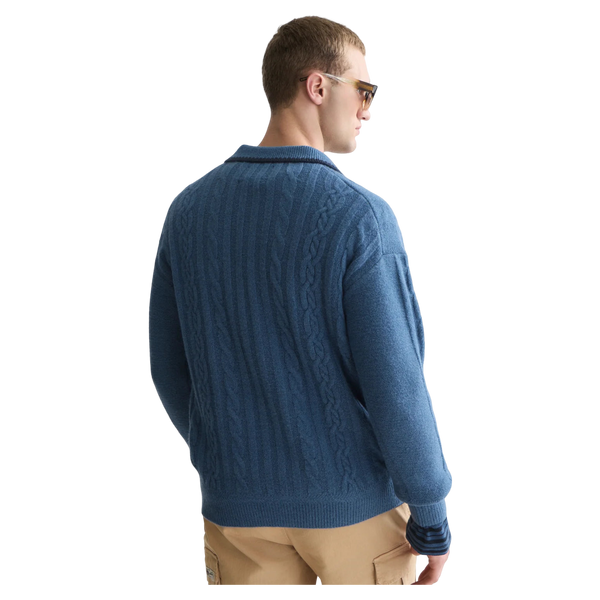 Scotch & Soda Soft Knit Cable Polo