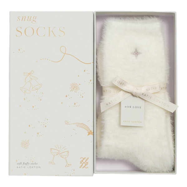 Katie Loxton Gift Boxed Fluffy Socks - Star