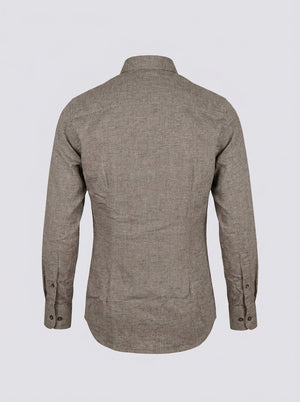 William David Southwold Button Down Herringbone Flannel Shirt