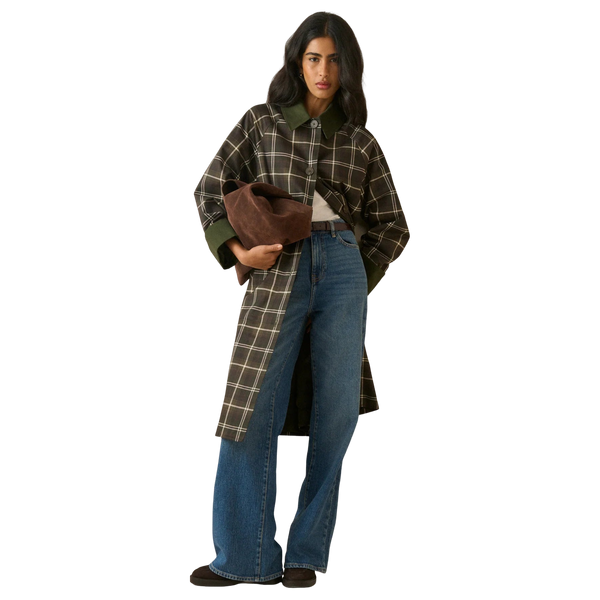 Nobody's Child Diola Tartan Diola Car Coat