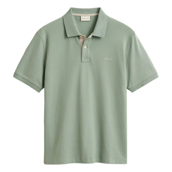 GANT Contrast Piqué Short Sleeve Polo Shirt