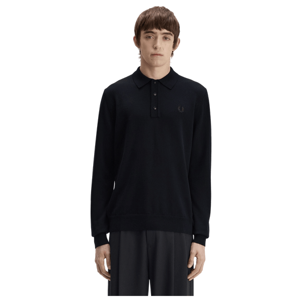 Fred Perry Classic Knitted Long Sleeve Shirt