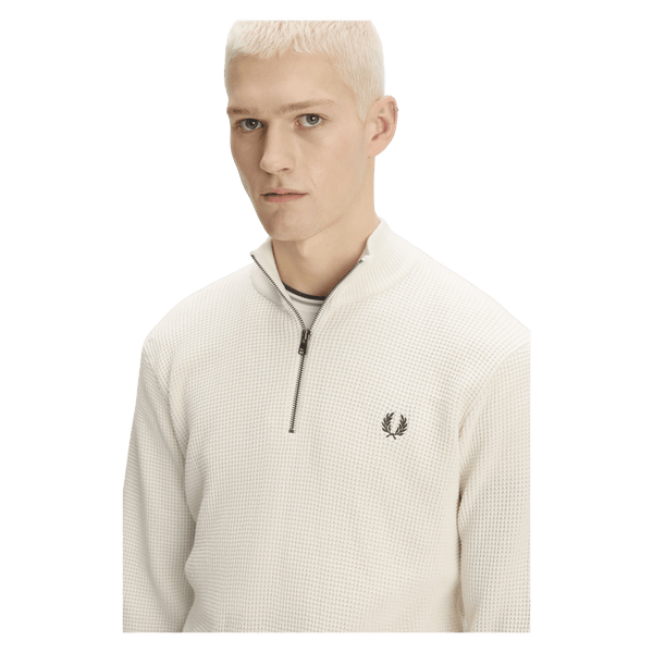 Fred Perry Waffle Stitch 1/2 Zip Jumper