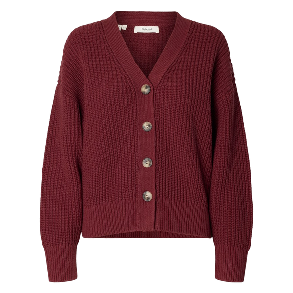 Selected Selma Sus Ls Knit V-cardigan