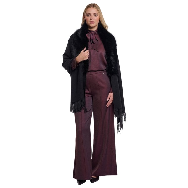 Rino & Pelle Wendy Cape With Fake Fur