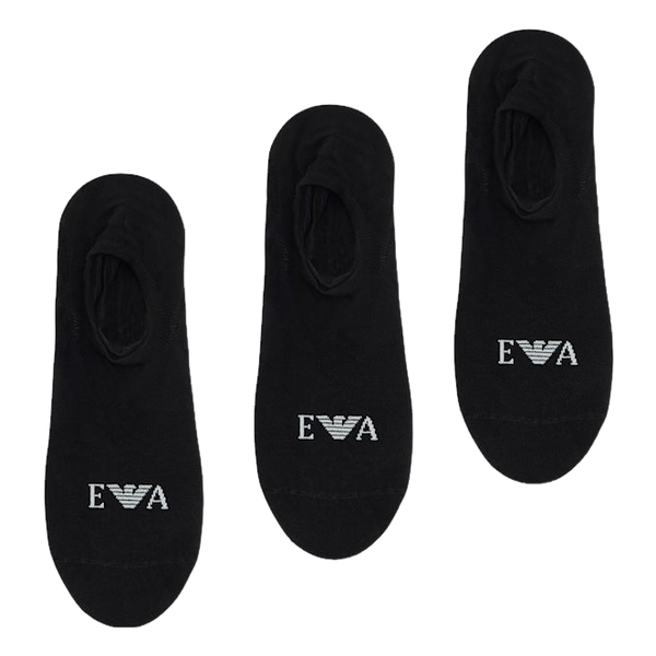 Emporio Armani 3 Pack Footie Socks