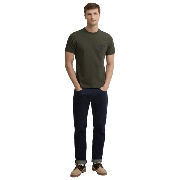 Barbour Tartan Tailored Crest Logo T-shirt