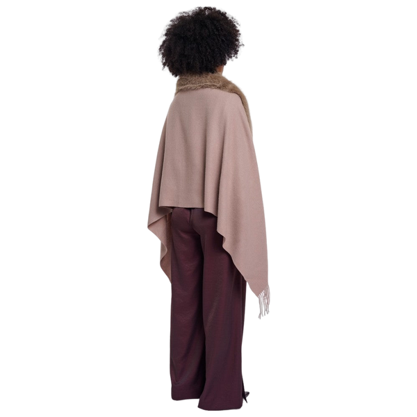 Rino & Pelle Wendy Cape With Fake Fur