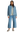 White Stuff Tia Stripe Denim Shacket - Denim Mlt