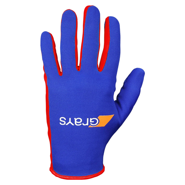 Grays Skinful Pro Gloves (Pair) - Navy/Fluo Red