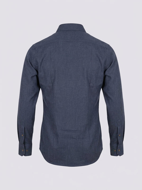 William David Southwold Button Down Herringbone Flannel Shirt