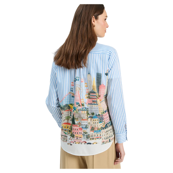 Vilagallo Gaby City Print Shirt