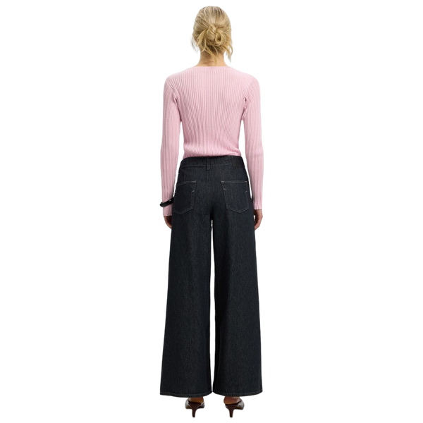 Selected Toledo Ls Knit Structure O-neck