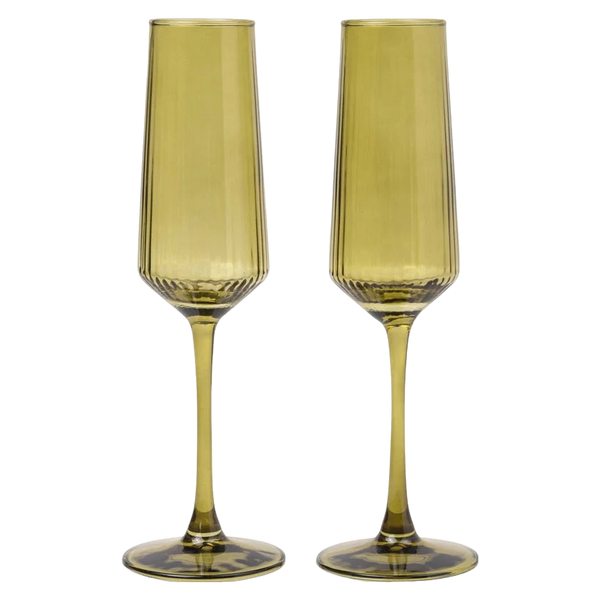 The Luna Champagne Flutes -Set of 2