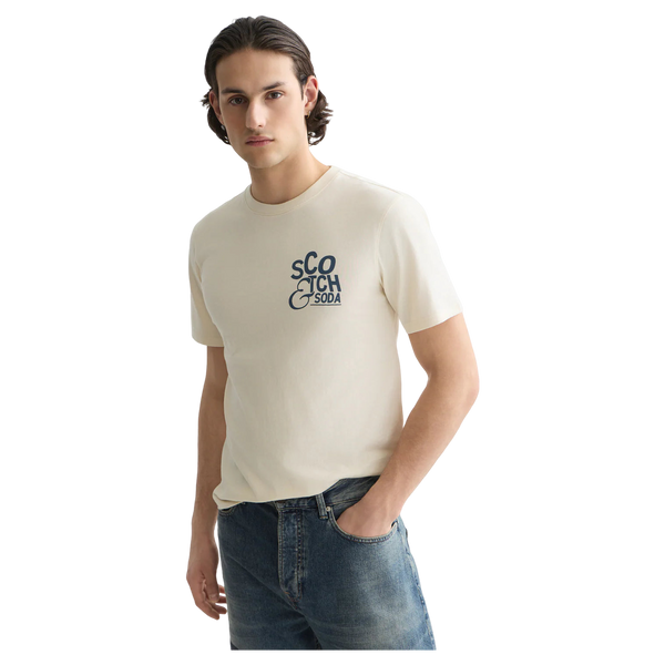 Scotch & Soda Left Chest Artwork Regular Fit T-shirt