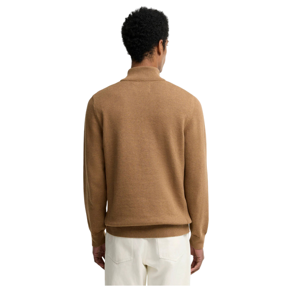 Cotton Half Zip Knitted Jumper