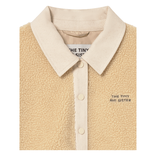 Tiny Big Sister Colour Blocked Sherpa Jacket