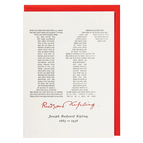 Archivist Large Card - Letterpress Cards - If