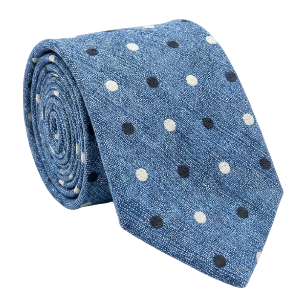 William David Two Colour Spot Tie